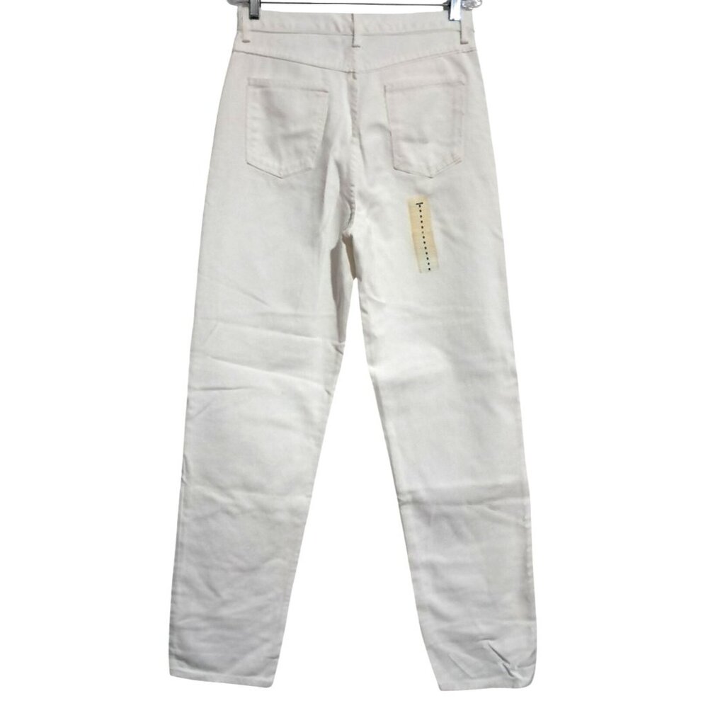 Deadstock 90s Anchor Blue Site Apparel White High Waisted Mom Jeans Size 9/10 US